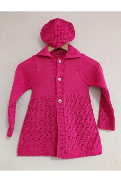 SİNAY TRİKO Girl's Knitwear Buttoned Front Cardigan