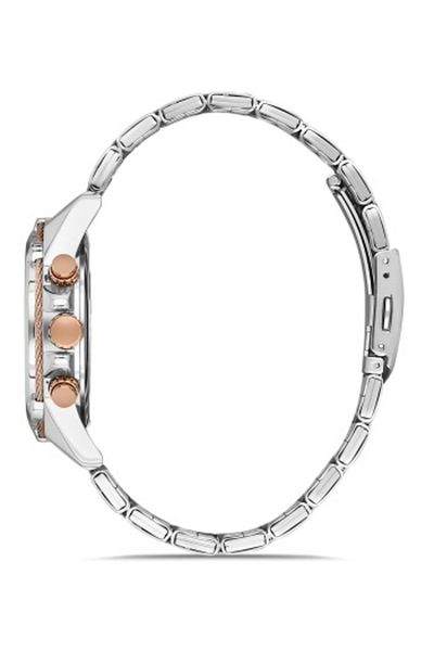 FERRO - FM31300A-E3 44mm Silver/Rose Men's Wristwatch