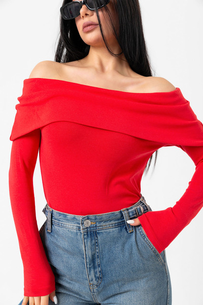 Benedetto Μακρυμάνικο με ανοιχτούς ώμους