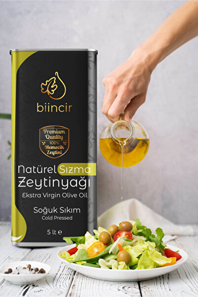 Biincir Natürel Sızma Erken Hasat Zeytinyağı Soğuk Sıkım 5 Lt