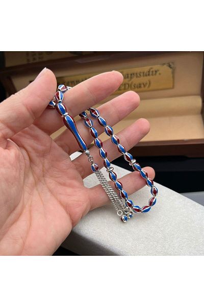 dergah tesbih Trabzon Sports Rosary - Silver Handcrafted