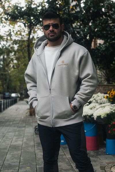 FAST EFFECT WEAR Ζακέτα Oversize με κουκούλα - Εκτύπωση στην πλάτη