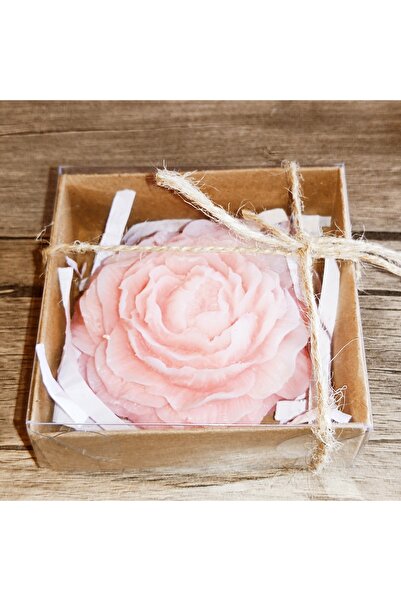 HUZUR SOAP HUZUR SABUN, Kadife Çiçek Desenli Hediyelik ve Doğal El Yapımı Kok...