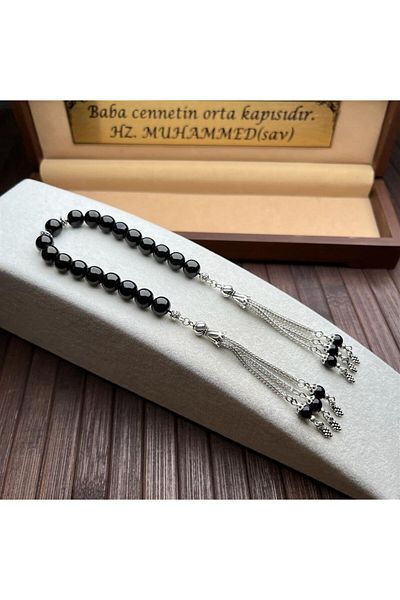 dergah tesbih Zaza Çakır Rosary - Oltu Stone Design