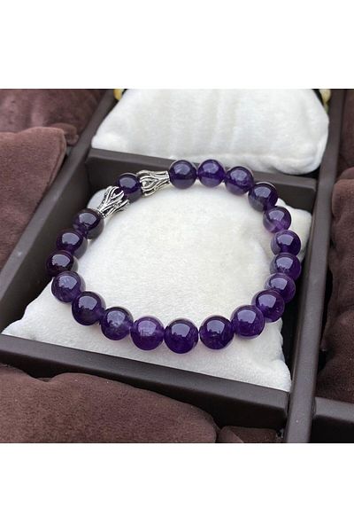 dergah tesbih Amethyst Bracelet Silver Design New Season