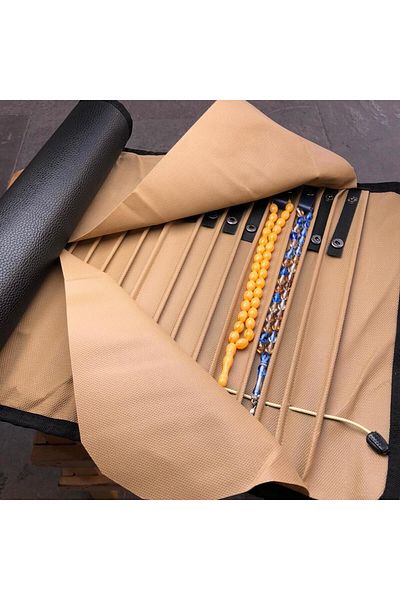 dergah tesbih Prayer Beads Roll with Belt 25 Pieces Black