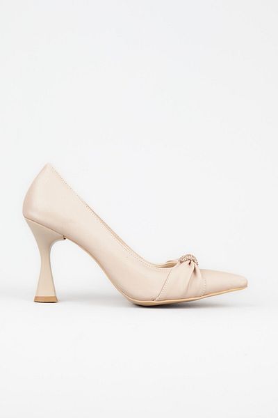 Adım Adım Women's Nude Color Square Heeled Shoes