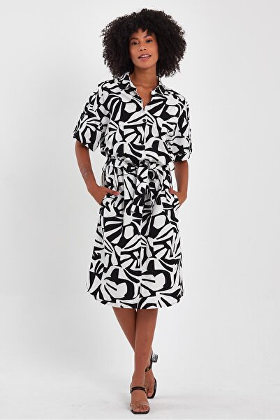 ALEXANDERGARDI Φόρεμα πουκάμισο με ζώνη (B23-009)