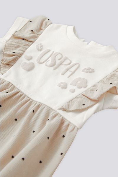 U.S. Polo Assn. Baby Girl White Dress