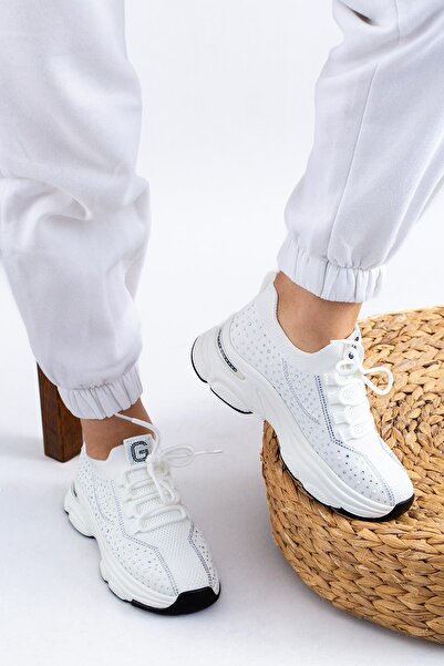 Guja Імпортна спеціальна серія жіночих спортивних кросівок з камінцями 24y309-1 Білий