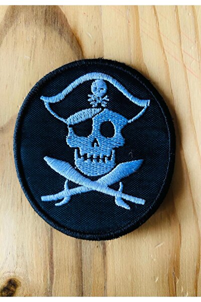 icase 8X8CM القراصنة السيف التطريز التصحيح - الجمجمة الهيكل العظمي رمز الحجاب...