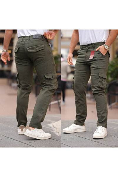 MSRT بنطلون جيب كارجو مستقيم للرجال