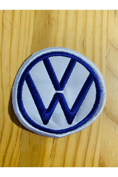 icase Patch cu logo Volkswagen Car - Patch cusut, 8X8 CM