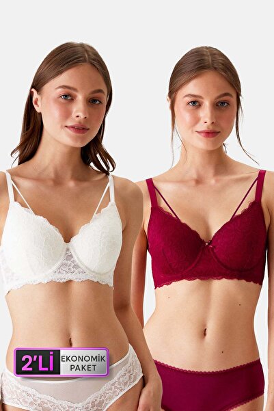 Pierre Cardin 6819 حزمة اقتصادية مكونة من قطعتين برشلونة غير مدعومة Ecru - طق...