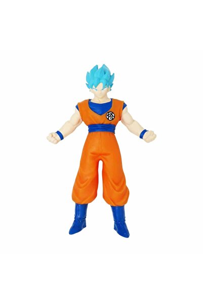 Sunman مجسم Monster Flex Dragon Ball Stretch 15 سم - سوبر سايان بلو جوكو