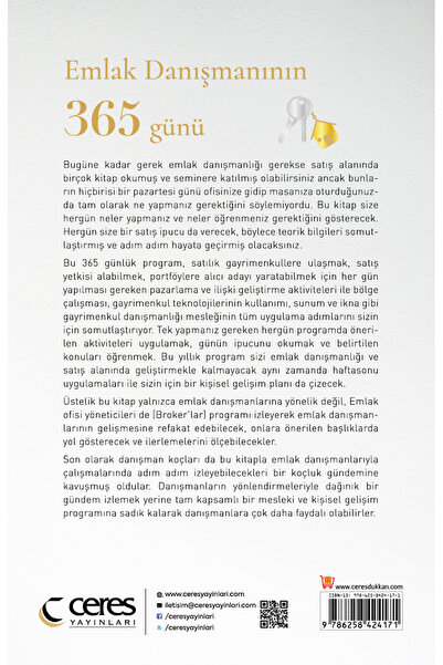 Ceres Yayınları Emlak Danışmanının 365 Günü - Kürşat Tuncel 9786258424171
