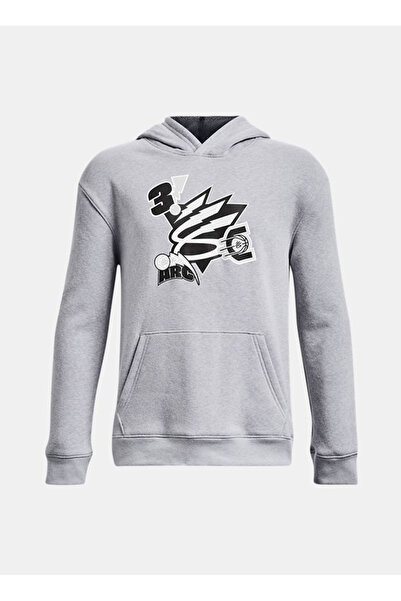 Under Armour Düz Erkek Çocuk Siyah Sweatshırt 1374304-011 Curry Boys Big Spla...