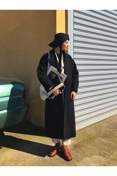 HEYBE'S Bantlı Siyah Portföy Çanta