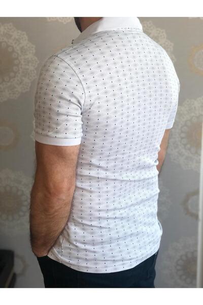 WAPP Men's White Polo 100% Cotton Polo Collar T-shirt