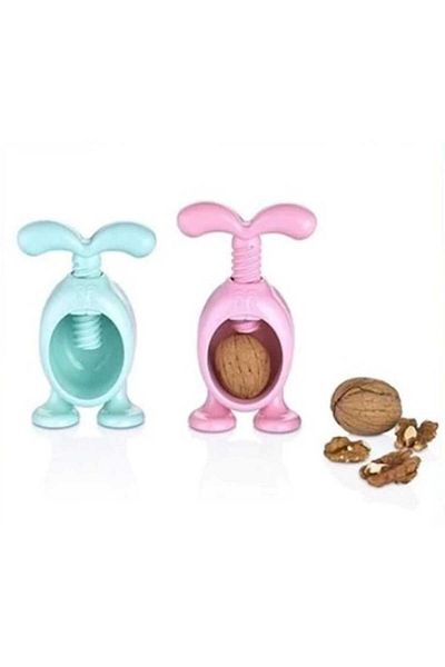 ÇELİK GRUP CUTE RABBIT DESIGNED SCREW-PROOF WALNUT BREAKER (WILL BE SHIPPED FROM COLOR STOCK CASE)