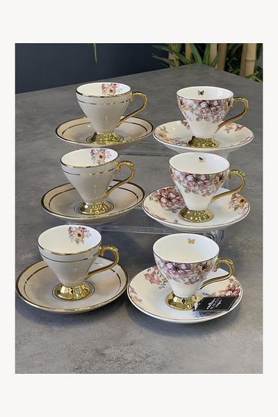 ACAR Luxury Porcelain Royalty 6-Piece Cup Set v2