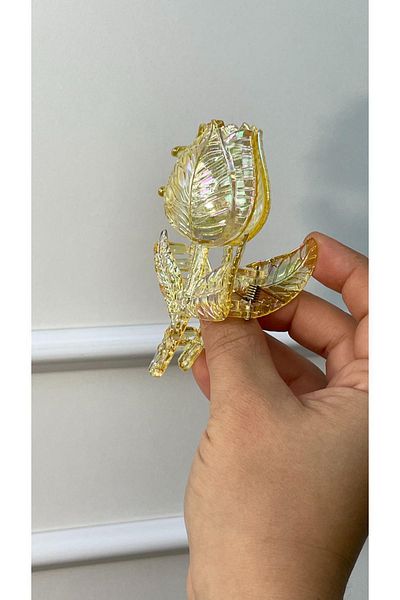 SUBU TASARIM Pearlescent Latch Buckle Yellow SBT1860