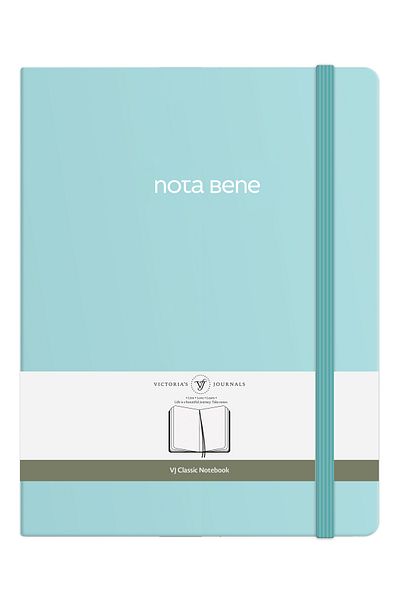 Victoria's Journals Caiet Nota Bene Classic cu copertă rigidă, 19x25 cm, linie