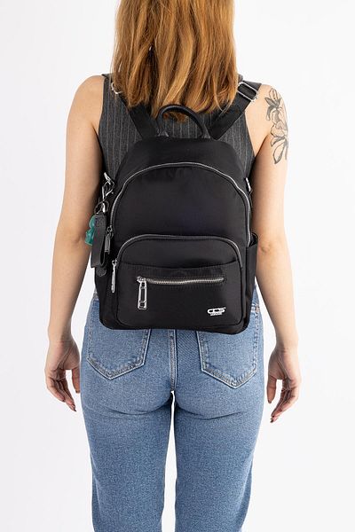 Getcho Bizzare Women's Daily Backpack Satin Waterproof Double Zipper Casual Use Model