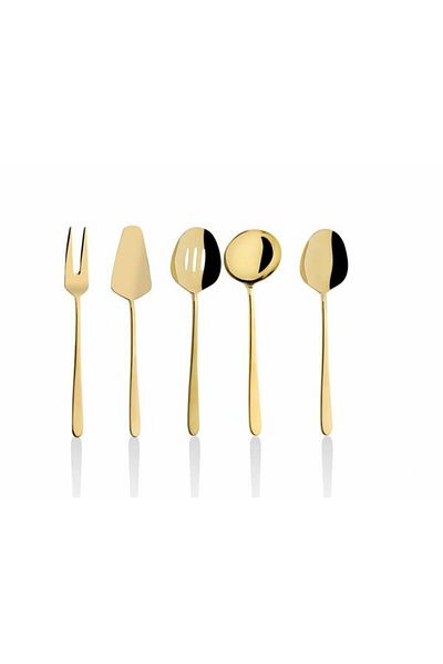 ROY KING MILAN 5-PIECE SERVICE SET GOLD