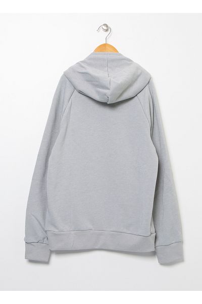 Under Armour Boy's Grey Fleece Hoodie - 1357585 -011 Ua Rival Sweatshirt