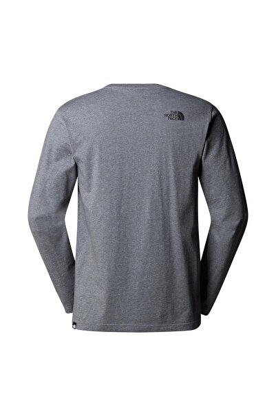 THE NORTH FACE Ανδρικό μπλουζάκι M L/S SIMPLE DOME TEE NF0A87QNDYY1 Γκρι-S