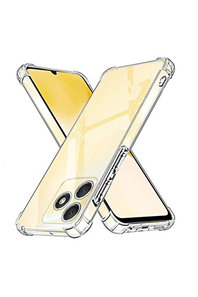 Caseji Realme C53 Uyumlu Köşe Korumalı Premium Şeffaf Kılıf