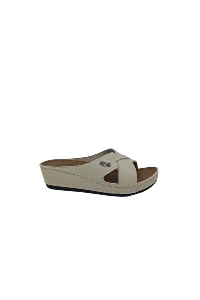 Zerhan Жіночі 1852 Крем Повсякденні тапочки на підборах