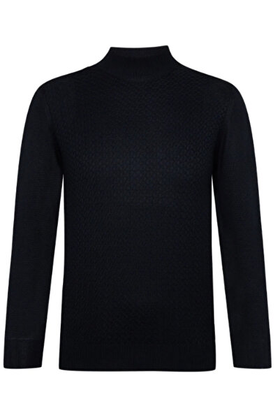 SÜVARİ Yarım Balıkçı Yaka Regular Kalıp Armürlü Triko