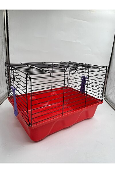 CCA tavşan ve hamster kafesi kırmızı