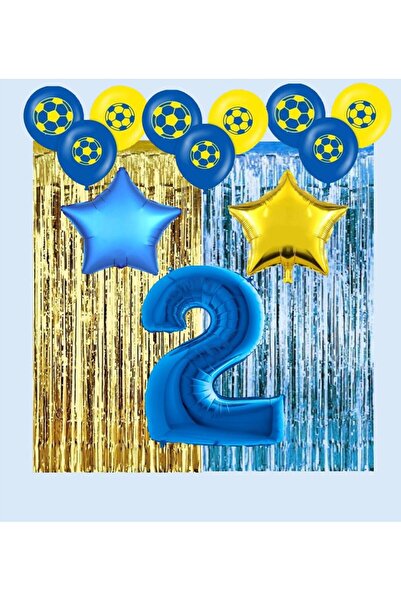 BEST PARTİ DOĞUM GÜNÜ PARTİ SÜSLERİ مجموعة حفلات أعياد الميلاد - أصفر كحلي، م...