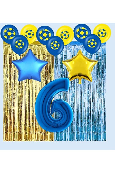 BEST PARTİ DOĞUM GÜNÜ PARTİ SÜSLERİ Sarı Lacivert Taraftar Doğum Günü Parti S...