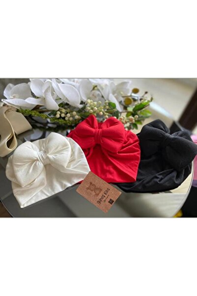 GÜNEŞ KİDS Fiyonklu Çift Katlı Bebek Bone