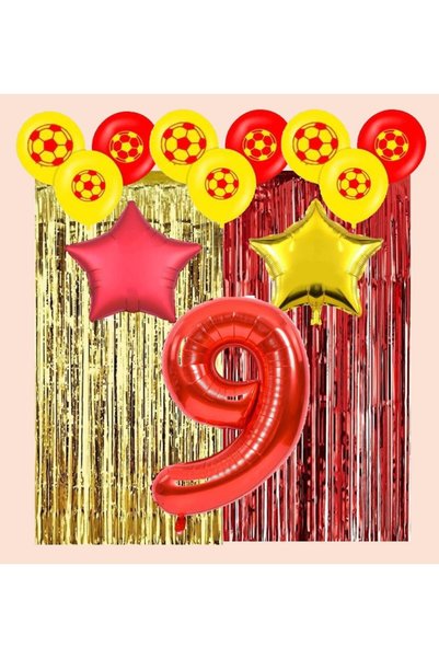 BEST PARTİ DOĞUM GÜNÜ PARTİ SÜSLERİ Best Sarı Kırmızı Taraftar Doğum Günü Par...