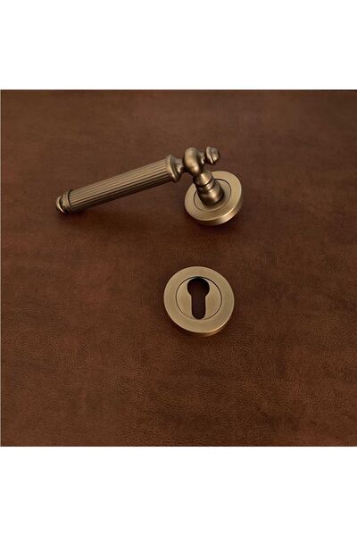 KOLDOOR Ottoman Handles Zk37 Antique Yellow Zamak Round Rosette Yale Steel Do...