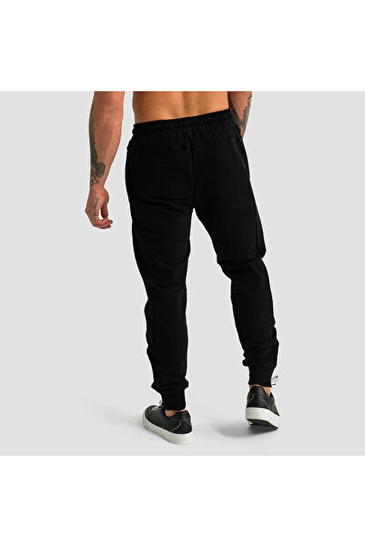 JustBS Ανδρική φόρμα καλοκαιρινής φόρμας με 2 κλωστές, μαύρη φαρδιά κοπή