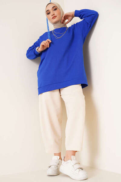 benguen 2983 Tunika Sweat Saks Blue