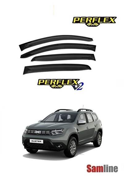 PERFLEX Dacıa Duster (2023-2024) Cam Rüzgarlığı Takımı 4'lü Set Avant (Classic-Düz)