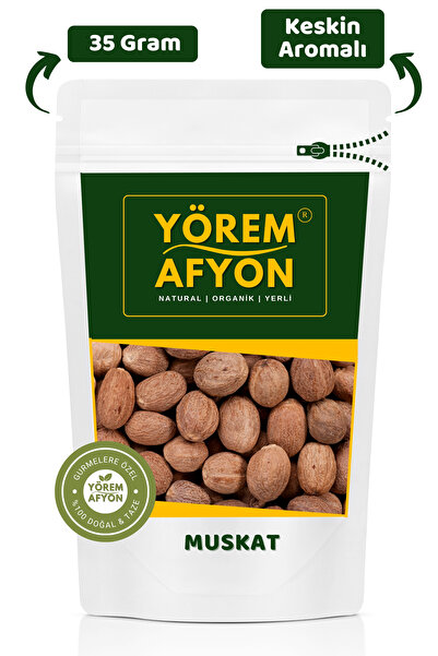 Gülçehre Keskin Aromalı Mutfakların Vazgeçilmezi Iri Tane Muskat, Hint Cevizi {myristica Fragrans} | 35gr.