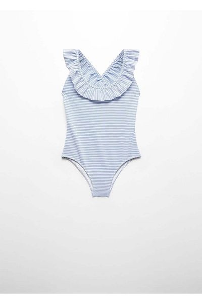 MANGO Kids Costum de baie albastru pentru copii