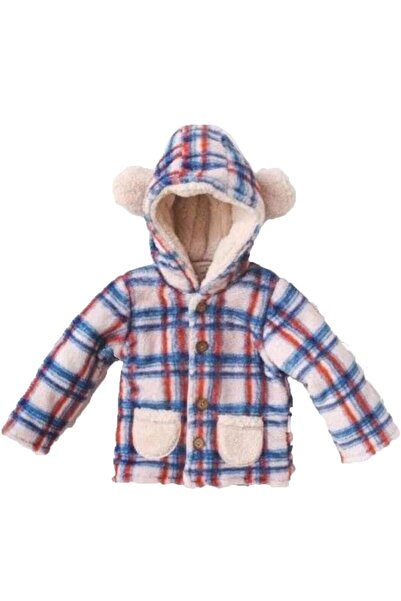 andywawa Erkek Bebek Ekose Desenli Yumuşak Bej Mont Ac21073