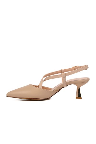 AYAKMOD 357078 Pantofi cu toc de damă bej