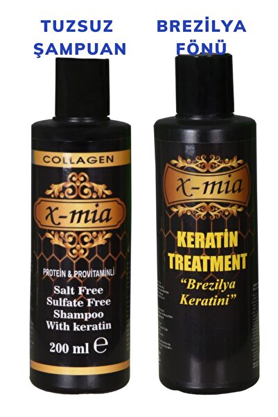 x-mia Brezilya Fönü Keratini&tuzsuz,sülfatsız Şampuan 200 ml
