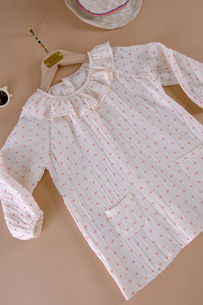 Bondberro Muslin Girl & Baby & Kids φόρεμα 100% βαμβάκι οργανικό Oeko-tex Certified