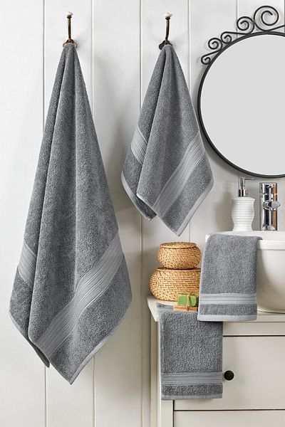 TABEA HOME Rei 8 Piece 100% Cotton Σετ Μπάνιου - Eksta Μαλακό και Υψηλής Απορρόφησης